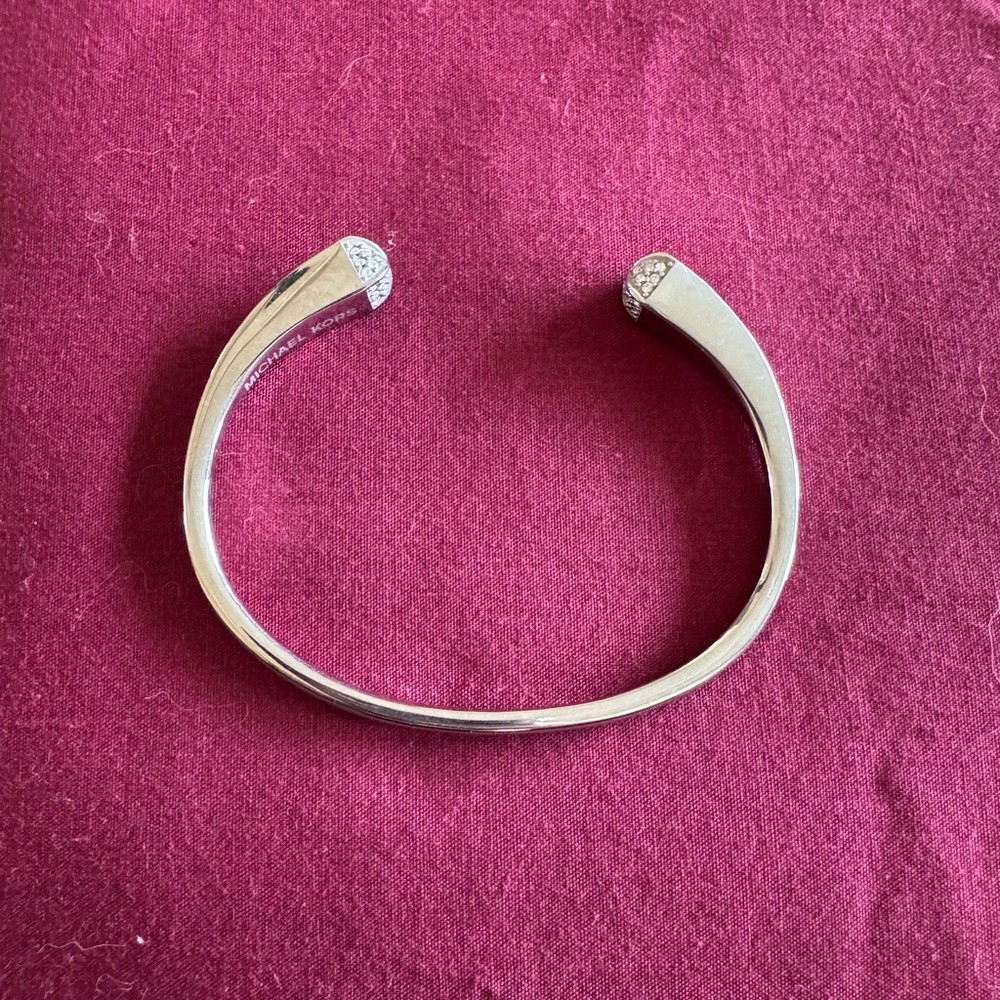 MK Silver Bangle Bracelet